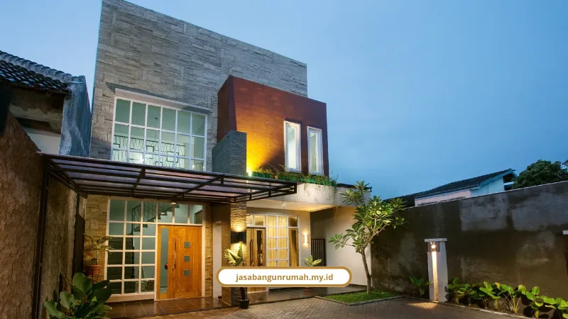 Sebelum dan sesudah renovasi rumah lama di Jakarta