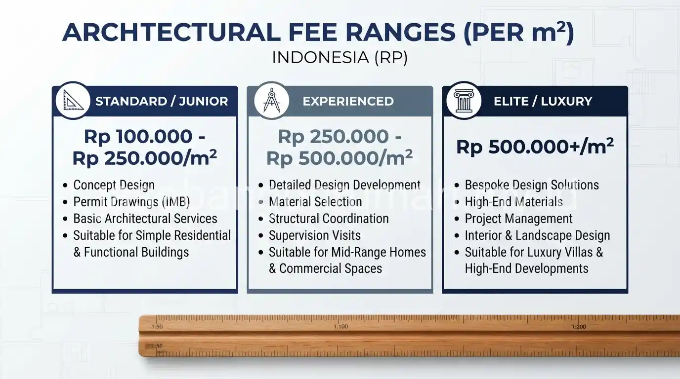 Ilustrasi perhitungan tarif arsitek per meter persegi